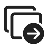 Slide Multiple Arrow Right SVG Icon